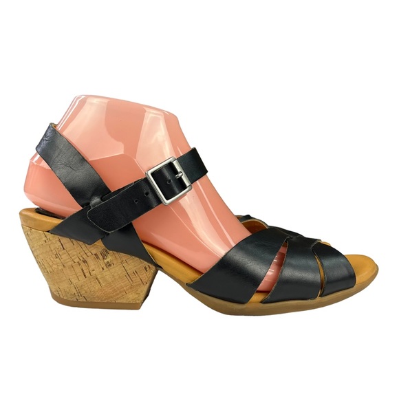 KorkEase Shoes Korks By Kork Ease Black Leather Ankle Strap Sandals Size Poshmark